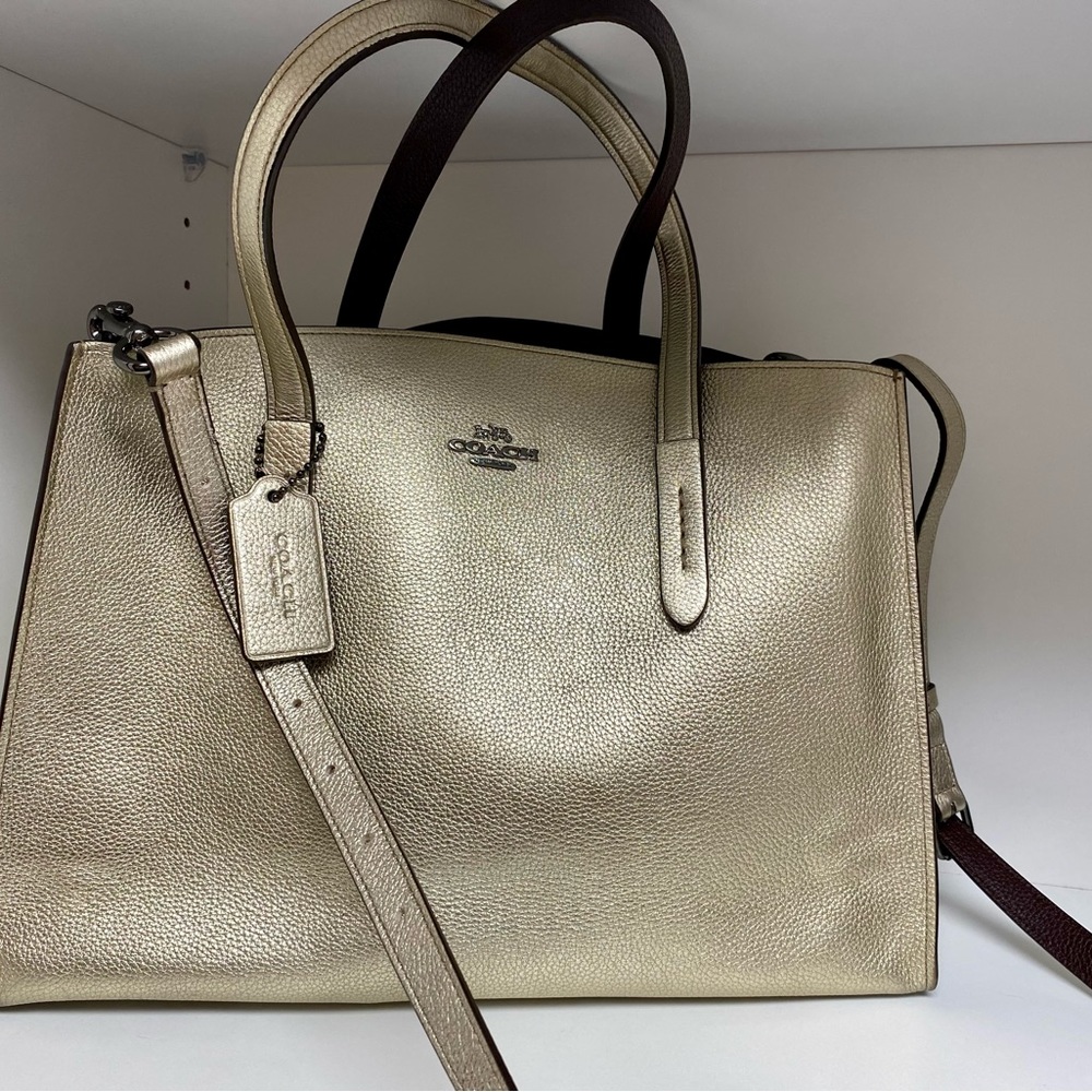 Coach large convertible tote